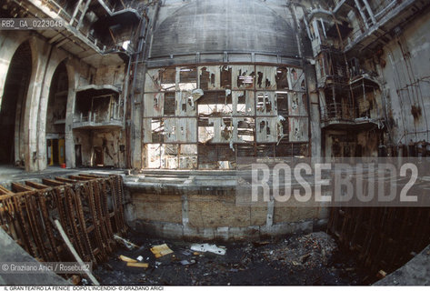 Caption: Nome: ..GRAN TEATRO LA FENICE..Descrizione: ..LA SALA DOPO LINCENDIO / VENEZIA..Credit: ..Graziano Arici/Rosebud2/..Costo: ..A..Nazione: ..ITALIA..Città: ..VENEZIA..Data: ..1996