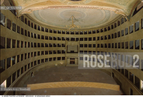 Caption: Nome: ..GRAN TEATRO LA FENICE..Descrizione: ..MODELLO DI GIANNANTONIO SELVA 1790 / VENEZIA..Credit: ..Graziano Arici/Rosebud2/..Costo: ..A..Nazione: ..ITALIA..Città: ..VENEZIA..Data: ..1985 c.a...La cessione dei diritti di questa immagine si intende per quanto di nostra competenza. Non comprende invece le eventuali spese  relative a diritti che potranno essere richiesti dagli Enti o persone fisiche cui appartengono eventualmente i soggetti  ripresi. Tali costi, ove necessari, e l’espletamento di qualsivoglia pratica di richiesta di concessione del permesso di pubblicazione sono esclusivamente a carico e a cura del soggetto acquirente di questa immagine.