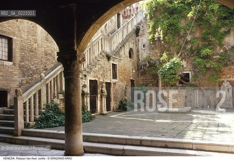 Localizzazione:..VENEZIA / CANNAREGIO..Oggetto:..Soggetto:..PALAZZO SORANZO VAN AXEL / CORTILE SCALA ESTERNA E VERA DA POZZO..Cronologia: ..XV SECOLO..Definizione Culturale:..   Autore: ..   Stile: TARDOGOTICO..   Editori/Stampatori:..   Committenza:..Materia e Tecnica:..Collocazione:..Note:..PALAZZI..Riproduzione Fotografica:..Graziano Arici/Rosebud2 .Copyright:..Graziano Arici/Rosebud2 .Data:..1995..Costo:..A..