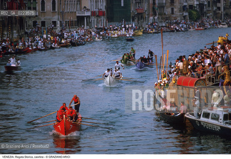 Localizzazione:..VENEZIA..Oggetto:..Soggetto:..REGATA STORICA CAORLINE CANAL GRANDE..Cronologia: ..Definizione Culturale:..   Autore: ..   Stile: ..   Editori/Stampatori:..   Committenza:..Materia e Tecnica:..Collocazione:..Note:..REGATE..Riproduzione Fotografica:..Copyright:..Graziano Arici/Rosebud2 .Data:..1996..Costo:..A
