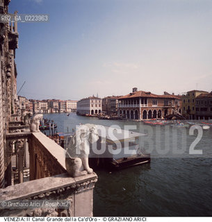 Localizzazione:..VENEZIA..Oggetto:..Soggetto:..CANAL GRANDE DALLA LOGGIA DELLA CA DORO..Cronologia:..Definizione Culturale:..   Autore: ..   Stile: ..   Editori/Stampatori: ..   Committenza: ..Materia e Tecnica:..Collocazione:..Note:..PALAZZI MUSEI ..Riproduzione Fotografica:..Copyright:..Graziano Arici/Rosebud2 .Data:..1995..Costo:..A