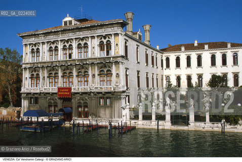 Localizzazione:..VENEZIA / CANNAREGIO..Oggetto:..Soggetto:..CA VENDRAMIN CALERGI / CASINO MUNICIPALE / RICHARD WAGNER..Cronologia: ..XVII SECOLO..Definizione Culturale:..   Autore: MAURO CODUSSI..   Stile: RINASCIMENTO..   Editori/Stampatori:..   Committenza:..Materia e Tecnica:..Collocazione:..Note:..PALAZZI..Riproduzione Fotografica:..Graziano Arici/Rosebud2 .Copyright:..Graziano Arici/Rosebud2 .Data:..1995..Costo:..A..