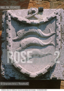 Localizzazione:..VENEZIA / ISOLA DI TORCELLO..Oggetto:..Soggetto:..STEMMA SUL PALAZZO DEL CONSIGLIO..Cronologia: ..Definizione Culturale:..   Autore: ..   Stile: ..   Editori/Stampatori:..   Committenza:..Materia e Tecnica:..MARMO..Collocazione:..Note:.. MURANO BURANO TORCELLO..Riproduzione Fotografica:..Graziano Arici/Rosebud2 .Copyright:..Graziano Arici/Rosebud2 .Data:..1995..Costo:..A..