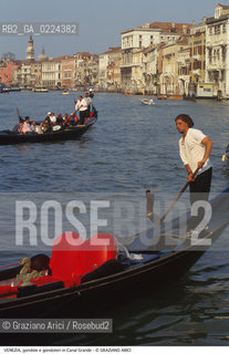 Localizzazione:..VENEZIA..Oggetto:..Soggetto:..GONDOLE E GONDOLIERI IN CANAL GRANDE..Cronologia: ....Definizione Culturale:..   Autore: ..   Stile:..   Editori/Stampatori:..   Committenza:..Materia e Tecnica:..Collocazione:..Note:..BARCHE E CANALI..Riproduzione Fotografica:..Graziano Arici/Rosebud2 .Copyright:..Graziano Arici/Rosebud2 .Data:..1995..Costo:..A..