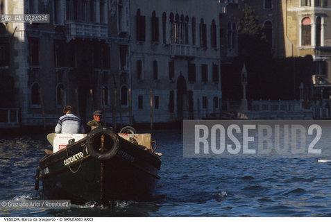 Localizzazione:..VENEZIA..Oggetto:..Soggetto:..BARCA DA TRASPORTO IN CANAL GRANDE..Cronologia: ....Definizione Culturale:..   Autore: ..   Stile:..   Editori/Stampatori:..   Committenza:..Materia e Tecnica:..Collocazione:..Note:..BARCHE E CANALI..Riproduzione Fotografica:..Graziano Arici/Rosebud2 .Copyright:..Graziano Arici/Rosebud2 .Data:..1995..Costo:..A..