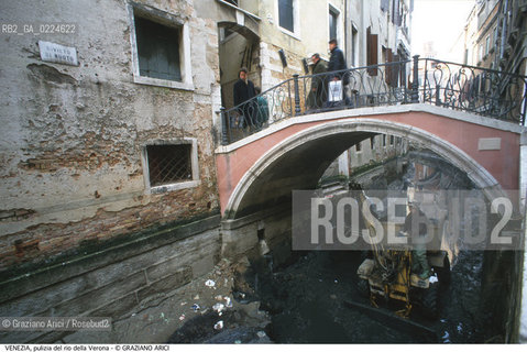 Localizzazione:..VENEZIA / S. MARCO..Oggetto:..Soggetto:..RIO DELLA VERONA / SCAVO DEI RII PULIZIA..Cronologia: ....Definizione Culturale:..   Autore: ..   Stile:..   Editori/Stampatori:..   Committenza:..Materia e Tecnica:..Collocazione:..Note:..BARCHE E CANALI..Riproduzione Fotografica:..Graziano Arici/Rosebud2 .Copyright:..Graziano Arici/Rosebud2 .Data:..1995..Costo:..A..