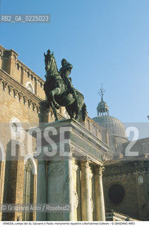 Localizzazione:..VENEZIA / CANNAREGIO..Oggetto:..Soggetto:..CAMPO DEI SS. GIOVANNI E PAOLO / MONUMENTO EQUESTRE A BARTOLOMEO COLLEONI..Cronologia: ..XV SECOLO..Definizione Culturale:..   Autore: ..ANDREA VERROCCHIO..ALESSANDRO LEOPARDI..   Stile:..RINASCIMENTO..   Editori/Stampatori:..   Committenza:..Materia e Tecnica:..BRONZO..Collocazione:..Note:..MONUMENTALE ..Riproduzione Fotografica:..Graziano Arici/Rosebud2 .Copyright:..Graziano Arici/Rosebud2 .Data:..1995..Costo:..A..