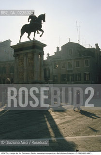 Localizzazione:..VENEZIA / CANNAREGIO..Oggetto:..Soggetto:..CAMPO DEI SS. GIOVANNI E PAOLO / MONUMENTO EQUESTRE A BARTOLOMEO COLLEONI..Cronologia: ..XV SECOLO..Definizione Culturale:..   Autore: ..ANDREA VERROCCHIO..ALESSANDRO LEOPARDI..   Stile:..RINASCIMENTO..   Editori/Stampatori:..   Committenza:..Materia e Tecnica:..BRONZO..Collocazione:..Note:..MONUMENTALE ..Riproduzione Fotografica:..Graziano Arici/Rosebud2 .Copyright:..Graziano Arici/Rosebud2 .Data:..1995..Costo:..A..