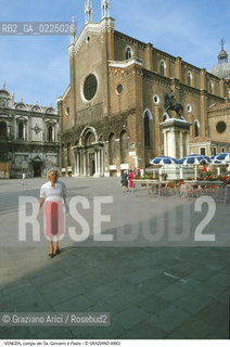 Localizzazione:..VENEZIA / CANNAREGIO..Oggetto:..Soggetto:..CAMPO DEI SS. GIOVANNI E PAOLO / BASILICA..Cronologia: ..XIII XIV SECOLO..Definizione Culturale:..   Autore: ....   Stile:..GOTICO..   Editori/Stampatori:..   Committenza:..Materia e Tecnica:....Collocazione:..Note:..MONUMENTALE CHIESA ..Riproduzione Fotografica:..Graziano Arici/Rosebud2 .Copyright:..Graziano Arici/Rosebud2 .Data:..1995..Costo:..A..