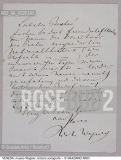 Localizzazione:..VENEZIA / CANNAREGIO..Oggetto:..Soggetto:..CA VENDRAMIN CALERGI / MUSEO RICHARD WAGNER / LETTERA AUTOGRAFA..Cronologia: ....Definizione Culturale:..   Autore: ....   Stile:....   Editori/Stampatori:..   Committenza:..Materia e Tecnica:..Collocazione:..Note:..MONUMENTALE..Riproduzione Fotografica:..Graziano Arici/Rosebud2 .Copyright:..Graziano Arici/Rosebud2 .Data:..1990..La cessione dei diritti di questa immagine si intende per quanto di nostra competenza. Non comprende invece le eventuali spese  relative a diritti che potranno essere richiesti dagli Enti o persone fisiche cui appartengono eventualmente i soggetti  ripresi. Tali costi, ove necessari, e l’espletamento di qualsivoglia pratica di richiesta di concessione del permesso di pubblicazione sono esclusivamente a carico e a cura del soggetto acquirente di questa immagine.
