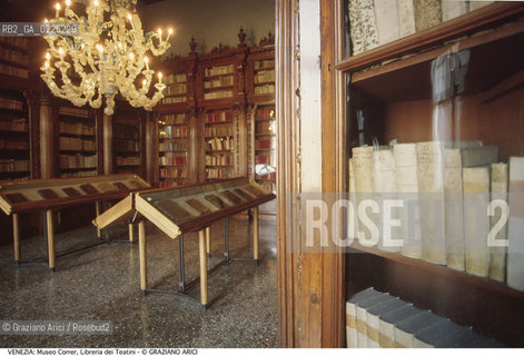 Localizzazione:..VENEZIA / S. MARCO..Oggetto:..Soggetto:..MUSEO CORRER / LIBRERIA DEI TEATINI / SALA DELLE COMMISSIONI DOGALI / LIBRI..Cronologia: ..XVII SECOLO..Definizione Culturale:..   Autore: ....   Stile:....   Editori/Stampatori:..   Committenza:..Materia e Tecnica:..LEGNO..Collocazione:..Note:..MONUMENTALE ..Riproduzione Fotografica:..Graziano Arici/Rosebud2 .Copyright:..Graziano Arici/Rosebud2 .Data:..1994..Costo:..A..