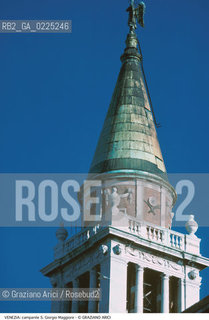 Localizzazione:..VENEZIA / S. MARCO..Oggetto:..Soggetto:..CAMPANILE DELLA CHIESA DI S. GIORGIO MAGGIORE / CELLA CAMPANARIA E CUSPIDE..Cronologia: ..XVIII SECOLO..Definizione Culturale:..   Autore: ..BENEDETTO BURATTI..   Stile:....   Editori/Stampatori:..   Committenza:..Materia e Tecnica:..Collocazione:..Note:..MONUMENTALE..Riproduzione Fotografica:..Graziano Arici/Rosebud2 .Copyright:..Graziano Arici/Rosebud2 .Data:..1995..Costo:..A..