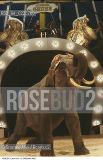 Localizzazione:..VENEZIA / S. MARCO..Oggetto:..Soggetto:..CARNEVALE CIRCO ELEFANTE..Cronologia: ....Definizione Culturale:..   Autore: ....   Stile:....   Editori/Stampatori:..   Committenza:..Materia e Tecnica:....Collocazione:..Note:....Riproduzione Fotografica:..Graziano Arici/Rosebud2 .Copyright:..Graziano Arici/Rosebud2 .Data:..1980..Costo:..A..