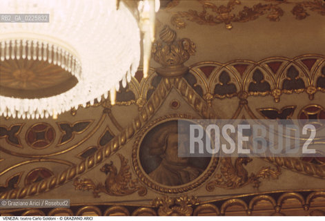 Localizzazione:..VENEZIA / S. MARCO..Oggetto:..Soggetto:..TEATRO CARLO GOLDONI / DECORAZIONI DELLA SALA / RITRATTO..Cronologia: ..XX SECOLO..Definizione Culturale:..   Autore: ..VITTORIO MORPURGO..   Stile:....   Editori/Stampatori:..   Committenza:..Materia e Tecnica:....Collocazione:..Note:..MONUMENTALE..Riproduzione Fotografica:..Graziano Arici/Rosebud2 .Copyright:..Graziano Arici/Rosebud2 .Data:..1995..Costo:..A..