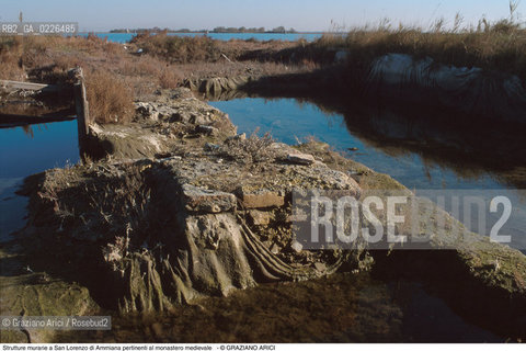 Caption: Nome:..BARENA SITO DI SAN LORENZO IN AMMIANA....Localizzazione:..VENEZIA /  LAGUNA NORD..VENICE /  THE NORTH LAGOON..Soggetto:..Strutture murarie a San Lorenzo di Ammiana pertinenti al monastero medievale..ARCHEOLOGIA..Cronologia:......Autore:......Stile:......Editori Stampatori:......Committenza:......Materia e Tecnica:......Collocazione:......Note:....Riproduzione Fotografica:..Graziano Arici/Rosebud2 ...Copyright:..Graziano Arici / rosebud2/....Data:..1993....Costo:..A....Key:..ISOLE ABBANDONATE..UNINHABITED ISLANDS