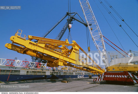 Localizzazione:..VENEZIA / MARGHERA..Oggetto:..Soggetto:..PORTO COMMERCIALE GRU NAVE ..Cronologia: ....Definizione Culturale:..   Autore:....   Stile:..   Editori/Stampatori:..   Committenza:..Materia e Tecnica:....Collocazione:..Note:..PORTO..Riproduzione Fotografica:..Copyright:..Graziano Arici/Rosebud2 .Data:..1994..Costo:..A