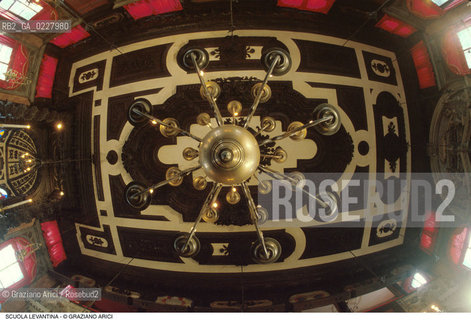 Caption: Nome:..SCUOLA LEVANTINA : SOFFITTO..    ..Localizzazione:..VENEZIA / CANNAREGIO / GHETTO VECCHIO / SCUOLA LEVANTINA  ..VENICE /  CANNAREGIO / GHETTO VECCHIO  /  SCUOLA LEVANTINA  ..Soggetto:..SOFFITTO  ..CEILING   ..Cronologia:..SEC. XVII/ XVIII FINE/INIZIO..XVIIth/ XVIIIth CENTURY ..Autore:..LONGHENA BALDASSARRE / MANIERA  ..LONGHENA BALDASSARRE / STYLE  ..Stile:..VENEZIANO  ..VENETIAN STYLE  ..Editori Stampatori:......Committenza:......Materia e Tecnica:..LEGNO DI NOCE  ..WALNUT  ..Collocazione:......Note:......Riproduzione Fotografica:  ..Graziano Arici/Rosebud2 ....Copyright:..Graziano Arici/Rosebud2/....Data:..1994 ....Costo:..A....Key:..CHIESA  ..CHURCH