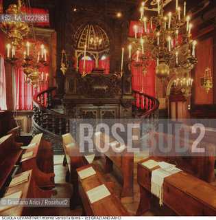 Nome:..SCUOLA LEVANTINA : INTERNO VERSO LA BIMÀ..   ..Localizzazione:..VENEZIA / CANNAREGIO / GHETTO VECCHIO / SCUOLA LEVANTINA  ..VENICE /  CANNAREGIO / GHETTO VECCHIO  /  SCUOLA LEVANTINA  ..Soggetto:..INTERNO VERSO LA BIMÀ / ARREDI LIGNEI  ..INTERIOR LOOKING TOWARDS THE BIMAH / WOODEN FURNITURE  ..Cronologia:..SEC. XVI / SECONDO QUARTO / 1538 (?) / COMPLETAMENTE RIEDIFICATA NEL SEC. XVII METÀ  ..SEC. XVI / 1538 (?) /COMPLETELY REBUILT IN THE XVII CENTURY   ..Autore:..LONGHENA BALDASSARRE / MANIERA  ..LONGHENA BALDASSARRE / STYLE  ..Stile:..BAROCCO..BAROQUE  ..Editori Stampatori:......Committenza:......Materia e Tecnica:......Collocazione:......Note:......Riproduzione Fotografica:  ..Graziano Arici/Rosebud2 ....Copyright:..Graziano Arici/Rosebud2/....Data:..1994 ....Costo:..A....Key:..CHIESA  ..CHURCH   ..