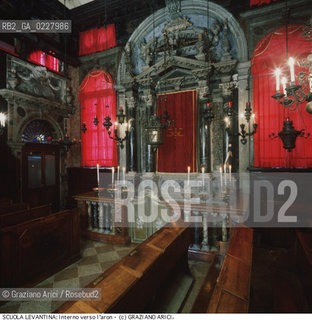 Nome:..SCUOLA LEVANTINA : INTERNO VERSO LARON..    ..Localizzazione:..VENEZIA / CANNAREGIO / GHETTO VECCHIO / SCUOLA LEVANTINA  ..VENICE /  CANNAREGIO / GHETTO VECCHIO  /  SCUOLA LEVANTINA  ..Soggetto:..INTERNO VERSO L ARON  ..INTERIOR TOWARDS AARON   ..Cronologia:..SEC. XVI / SECONDO QUARTO / 1538 (?) / COMPLETAMENTE RIEDIFICATA NEL SEC. XVII METÀ  ..SEC. XVI / 1538 (?) /COMPLETELY REBUILT IN THE XVII CENTURY   ..Autore:..LONGHENA BALDASSARRE / MANIERA  ..LONGHENA BALDASSARRE / STYLE  ..Stile:..BAROCCO ..BAROQUE  ..Editori Stampatori:......Committenza:......Materia e Tecnica:......Collocazione:......Note:......Riproduzione Fotografica:  ..Graziano Arici/Rosebud2 ....Copyright:..Graziano Arici/Rosebud2/....Data:..1994 ......Costo:..A....Key:..CHIESA  ..CHURCH    ..