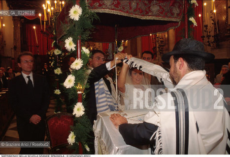 Caption: Nome:..SCUOLA GRANDE SPAGNOLA :  MATRIMONIO..    ..Localizzazione:..VENEZIA / CANNAREGIO / GHETTO..VENICE / CANNAREGIO  / GHETTO  ..Soggetto:..MATRIMONIO..WEDDING..Cronologia:..  ....Autore:......Stile:......Editori Stampatori:......Committenza:......Materia e Tecnica:......Collocazione:......Note:......Riproduzione Fotografica:  ..Graziano Arici/Rosebud2 ....Copyright:..Graziano Arici/Rosebud2/....Data:..1994 ....Costo:..A....Key:..RITI..RITES