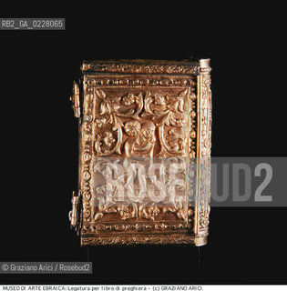 Nome:..MUSEO DI ARTE EBRAICA : LEGATURA PER LIBRO DI PREGHIERA..     ..Localizzazione:..VENEZIA / CANNAREGIO / CAMPO DEL GHETTO NOVO 2902/B / MUSEO DI ARTE EBRAICA  ..VENICE / CANNAREGIO / CAMPO GHETTO NOVO  2902/B / THE MUSEUM OF JEWISH ART     ..Soggetto:..LEGATURA PER LIBRO DI PREGHIERA  ..BINDING FOR A PRAYER BOOK  ..Cronologia:..SEC. XVIII FINE  ..XVIIIth CENTURY    ..Autore:......Stile:......Editori Stampatori:......Committenza:......Materia e Tecnica:..ARGENTO DORATO ..SILVER GILT  ..Collocazione:......Note:......Riproduzione Fotografica:  ..Graziano Arici/Rosebud2 ....Copyright:..Graziano Arici/Rosebud2/....Data:..1994 ....Costo:..A....Key:..MUSEI  OGGETTI   ..MUSEUMS  OBJECTS  ..