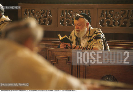 Caption: Nome:..SCUOLA GRANDE SPAGNOLA  : PREGHIERA DEL MATTINO DURANTE IL ROSH HASHANAH (CAPODANNO EBRAICO)..    ..Localizzazione:..VENEZIA / CANNAREGIO / GHETTO VECCHIO / SCUOLA GRANDE SPAGNOLA  ..VENICE /  CANNAREGIO / GHETTO VECCHIO / SCUOLA GRANDE SPAGNOLA    ..Soggetto:..SINAGOGA / PREGHIERA DEL MATTINO DURANTE IL ROSH HASHANAH (CAPODANNO EBRAICO) / TALLETH   ..SYNAGOGUE / MORNING PRAYER DURING THE ROSH HASHANAH / TALLIT   ..Cronologia:..  ....Autore:......Stile:......Editori Stampatori:......Committenza:......Materia e Tecnica:......Collocazione:......Note:......Riproduzione Fotografica:  ..Graziano Arici/Rosebud2 ....Copyright:..Graziano Arici/Rosebud2/....Data:..1994 ....Costo:..A....Key:..RITI..RITES