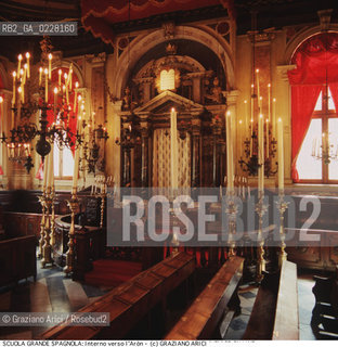 Nome:..SCUOLA GRANDE SPAGNOLA : INTERNO VERSO LARON (ARCA SANTA)..     ..Localizzazione:..VENEZIA / CANNAREGIO / GHETTO VECCHIO / SINAGOGA / SCUOLA GRANDE SPAGNOLA   ..VENICE / CANNAREGIO /  GHETTO VECCHIO / SYNAGOGUE / SCUOLA GRANDE SPAGNOLA     ..Soggetto:..INTERNO VERSO LARON (ARCA SANTA) / ARREDI LIGNEI  ..INTERIOR TOWARDS THE AARON  (HOLY ARK) / WOODEN FURNITURE   ..Cronologia:..SEC. XVI SECONDA METÀ / RIEDIFICATA NEL SEC. XVII PRIMA METÀ   ..XVIth CENTURY / REBUILT IN THE XVIIth CENTURY   ..Autore:..LONGHENA BALDASSARRE / MANIERA    ..LONGHENA BALDASSARRE / STYLE   ..Stile:..BAROCCO  ..BAROQUE   ..Editori Stampatori:......Committenza:......Materia e Tecnica:......Collocazione:......Note:......Riproduzione Fotografica:  ..Graziano Arici/Rosebud2 ....Copyright:..Graziano Arici/Rosebud2/....Data:..1994 ....Costo:..A....Key:..CHIESA..CHURCH..