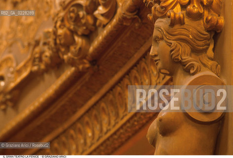 Caption: Nome: ..GRAN TEATRO LA FENICE..Descrizione: ..DECORAZIONE DEI PALCHI CARIATIDE / VENEZIA..Credit: ..Graziano Arici/Rosebud2/..Costo: ..A..Nazione: ..ITALIA..Città: ..VENEZIA..Data: ..1985 ca.