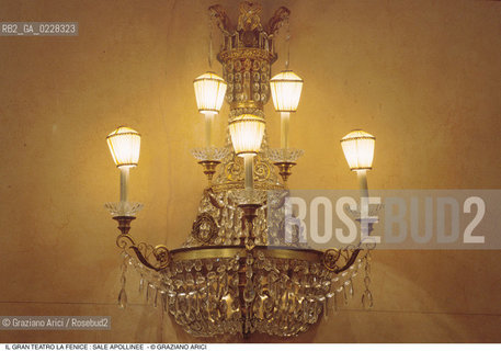 Caption: Nome: ..GRAN TEATRO LA FENICE..Descrizione: ..SALE APOLLINEE/ VENEZIA LAMPADARIO..Credit: ..Graziano Arici/Rosebud2/..Costo: ..A..Nazione: ..ITALIA..Città: ..VENEZIA..Data: ..1985 ca.