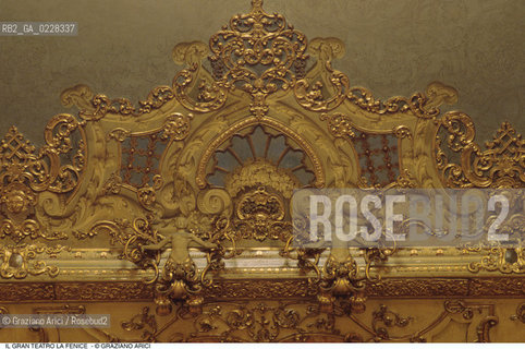 Caption: Nome: ..GRAN TEATRO LA FENICE..Descrizione: ..DECORAZIONI DEL SOFFITTO / VENEZIA..Credit: ..Graziano Arici/Rosebud2/..Costo: ..A..Nazione: ..ITALIA..Città: ..VENEZIA..Data: ..1985 ca.