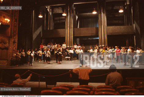 Caption: Nome: ..GRAN TEATRO LA FENICE..Descrizione: ..SALA / VENEZIA PROVA DI SCENA..Credit: ..Graziano Arici/Rosebud2/..Costo: ..A..Nazione: ..ITALIA..Città: ..VENEZIA..Data: ..1985 ca.