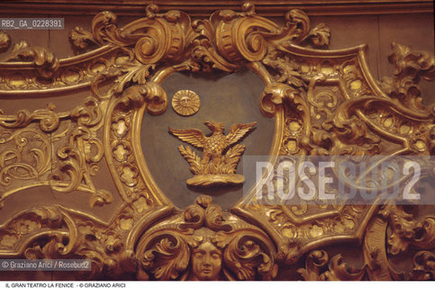 Caption: Nome: ..GRAN TEATRO LA FENICE..Descrizione: ..DECORAZIONI DEL PALCO REALE / VENEZIA..Credit: ..Graziano Arici/Rosebud2/..Costo: ..A..Nazione: ..ITALIA..Città: ..VENEZIA..Data: ..1985 ca.
