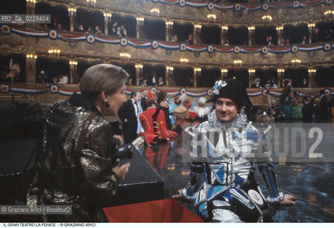Caption: Nome: ..GRAN TEATRO LA FENICE..Descrizione: ..SALA FESTA DI CARNEVALE / VENEZIA ENRICO COVERI..Credit:  ..Graziano Arici/Rosebud2/..Costo: ..A..Nazione: ..ITALIA..Città: ..VENEZIA..Data: ..1985 ca.