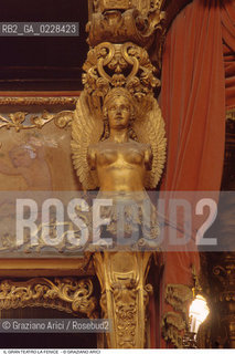 Caption: Nome: ..GRAN TEATRO LA FENICE..Descrizione: ..DECORAZIONE DEI PALCHI CARIATIDE / VENEZIA..Credit: ..Graziano Arici/Rosebud2/..Costo: ..A..Nazione: ..ITALIA..Città: ..VENEZIA..Data: ..1985 ca.