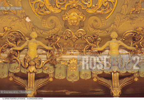 Caption: Nome: ..GRAN TEATRO LA FENICE..Descrizione: ..DECORAZIONI DEL SOFFITTO/ VENEZIA..Credit: ..Graziano Arici/Rosebud2/..Costo: ..A..Nazione: ..ITALIA..Città: ..VENEZIA..Data: ..1985 ca.