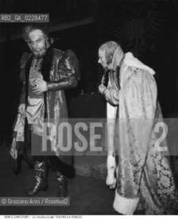 Nome:..CHRISTOFF BORIS..Descrizione:..MUSICA CLASSICA CANTANTE LIRICO BASSO / NELLOPERA BORIS GODUNOV ..Credit:..ARCHIVIO STORICO DEL TEATRO LA FENICE/..Costo:..A..Nazione:..BULGARIA/ITALIA..Città:..VENEZIA..Data:..1953....La cessione dei diritti di questa immagine si intende per quanto di nostra competenza. Non comprende invece le eventuali spese  relative a diritti che potranno essere richiesti dagli Enti o persone fisiche cui appartengono eventualmente i soggetti  ripresi. Tali costi, ove necessari, e l’espletamento di qualsivoglia pratica di richiesta di concessione del permesso di pubblicazione sono esclusivamente a carico e a cura del soggetto acquirente di questa immagine.