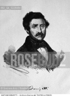 Nome:..DONIZETTI GAETANO..Descrizione:..MUSICA CLASSICA COMPOSITORE / STAMPA CON AUTOGRAFO..Credit:..ARCHIVIO STORICO DEL TEATRO LA FENICE/..Costo:..A..Nazione:..ITALIA..Città:..VENEZIA..Data:..1990....La cessione dei diritti di questa immagine si intende per quanto di nostra competenza. Non comprende invece le eventuali spese  relative a diritti che potranno essere richiesti dagli Enti o persone fisiche cui appartengono eventualmente i soggetti  ripresi. Tali costi, ove necessari, e l’espletamento di qualsivoglia pratica di richiesta di concessione del permesso di pubblicazione sono esclusivamente a carico e a cura del soggetto acquirente di questa immagine.