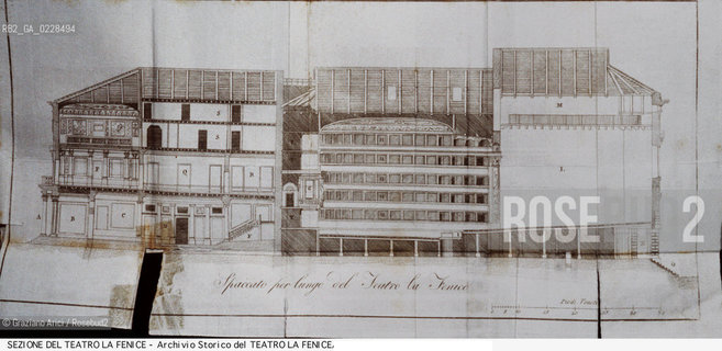 Nome:..GRAN TEATRO LA FENICE..Descrizione:..TEATRI / SPACCATO PER LUNGO DEL TEATRO LA FENICE SEZIONE LONGITUDINALE / DISEGNO..Credit:..ARCHIVIO STORICO DEL TEATRO LA FENICE/..Costo:..A..Nazione:..ITALIA..Città:..VENEZIA..Data:..1990....La cessione dei diritti di questa immagine si intende per quanto di nostra competenza. Non comprende invece le eventuali spese  relative a diritti che potranno essere richiesti dagli Enti o persone fisiche cui appartengono eventualmente i soggetti  ripresi. Tali costi, ove necessari, e l’espletamento di qualsivoglia pratica di richiesta di concessione del permesso di pubblicazione sono esclusivamente a carico e a cura del soggetto acquirente di questa immagine.
