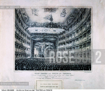 Nome: ..GRAN TEATRO LA FENICE..Descrizione: ..TEATRI / LA SALA DOPO IL RESTAURO DEL 1854 / STAMPA DI GIOVANNI PIVIDOR ..Credit:..ARCHIVIO STORICO DEL TEATRO LA FENICE/..Costo: ..A..Nazione: ..ITALIA..Città:..VENEZIA..Data: ..1987....La cessione dei diritti di questa immagine si intende per quanto di nostra competenza. Non comprende invece le eventuali spese  relative a diritti che potranno essere richiesti dagli Enti o persone fisiche cui appartengono eventualmente i soggetti  ripresi. Tali costi, ove necessari, e l’espletamento di qualsivoglia pratica di richiesta di concessione del permesso di pubblicazione sono esclusivamente a carico e a cura del soggetto acquirente di questa immagine.