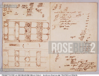 Nome: ..GRAN TEATRO LA FENICE..Descrizione: ..TEATRI / PROGETTO DI PER LA DECORAZIONE DELLA SALA / DISEGNO DI GIAMBATTISTA MEDUNA DEL 1854 ..Credit:..ARCHIVIO STORICO DEL TEATRO LA FENICE/..Costo: ..A..Nazione: ..ITALIA..Città:..VENEZIA..Data: ..1987....La cessione dei diritti di questa immagine si intende per quanto di nostra competenza. Non comprende invece le eventuali spese  relative a diritti che potranno essere richiesti dagli Enti o persone fisiche cui appartengono eventualmente i soggetti  ripresi. Tali costi, ove necessari, e l’espletamento di qualsivoglia pratica di richiesta di concessione del permesso di pubblicazione sono esclusivamente a carico e a cura del soggetto acquirente di questa immagine.