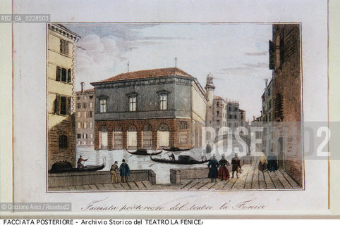 Nome: ..GRAN TEATRO LA FENICE..Descrizione: ..TEATRI / FACCIATA POSTERIORE / DISEGNO DI GIOVANNI PIVIDOR DEL 183? ..Credit:..ARCHIVIO STORICO DEL TEATRO LA FENICE/..Costo: ..A..Nazione: ..ITALIA..Città:..VENEZIA..Data: ..1987....La cessione dei diritti di questa immagine si intende per quanto di nostra competenza. Non comprende invece le eventuali spese  relative a diritti che potranno essere richiesti dagli Enti o persone fisiche cui appartengono eventualmente i soggetti  ripresi. Tali costi, ove necessari, e l’espletamento di qualsivoglia pratica di richiesta di concessione del permesso di pubblicazione sono esclusivamente a carico e a cura del soggetto acquirente di questa immagine.