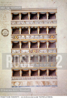 Nome: ..GRAN TEATRO LA FENICE..Descrizione: ..TEATRI / DECORAZIONE DEI PARAPETTI / DISEGNO DEL 1828..Credit:..ARCHIVIO STORICO DEL TEATRO LA FENICE/..Costo: ..A..Nazione: ..ITALIA..Città:..VENEZIA..Data: ..1984....La cessione dei diritti di questa immagine si intende per quanto di nostra competenza. Non comprende invece le eventuali spese  relative a diritti che potranno essere richiesti dagli Enti o persone fisiche cui appartengono eventualmente i soggetti  ripresi. Tali costi, ove necessari, e l’espletamento di qualsivoglia pratica di richiesta di concessione del permesso di pubblicazione sono esclusivamente a carico e a cura del soggetto acquirente di questa immagine.