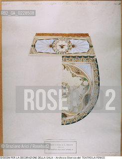 Nome: ..GRAN TEATRO LA FENICE..Descrizione: ..TEATRI / DISEGNI PER LA DECORAZIONE DELLA SALA /  1854 ..Credit:..ARCHIVIO STORICO DEL TEATRO LA FENICE/..Costo: ..A..Nazione: ..ITALIA..Città:..VENEZIA..Data: ..1984....La cessione dei diritti di questa immagine si intende per quanto di nostra competenza. Non comprende invece le eventuali spese  relative a diritti che potranno essere richiesti dagli Enti o persone fisiche cui appartengono eventualmente i soggetti  ripresi. Tali costi, ove necessari, e l’espletamento di qualsivoglia pratica di richiesta di concessione del permesso di pubblicazione sono esclusivamente a carico e a cura del soggetto acquirente di questa immagine.