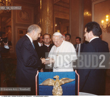 Caption: Nome: ..GRAN TEATRO LA FENICE..Descrizione: ..IL PAPA GIOVANNI PAOLO II - KAROL WOJTYLA  / VENEZIA..Credit: ..Graziano Arici/Rosebud2/..Costo: ..A..Nazione: ..ITALIA..Città: ..VENEZIA..Data: ..16/06/1985