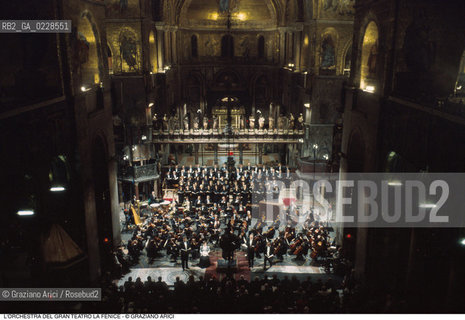 Caption: Nome: ..GRAN TEATRO LA FENICE..Descrizione: ..CONCERTO PER I 900 ANNI DELLA BASILICA DI SAN MARCO / VENEZIA..Credit: ..Graziano Arici/Rosebud2/..Costo: ..A..Nazione: ..ITALIA..Città: ..VENEZIA..Data: ..1997