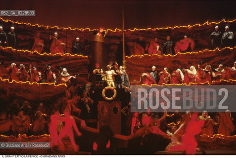 Caption: Nome: ..GRAN TEATRO LA FENICE..Descrizione: ..OPERA LIRICA ORPHEE AUX ENFERS DI JACQUES OFFENBACH..Credit: ..Graziano Arici/Rosebud2/..Costo: ..B..Nazione: ..ITALIA..Città: ..VENEZIA..Data: ..1985..La cessione dei diritti di questa immagine si intende per quanto di nostra competenza. Non comprende invece le eventuali spese  relative a diritti che potranno essere richiesti dagli Enti o persone fisiche cui appartengono eventualmente i soggetti  ripresi. Tali costi, ove necessari, e l’espletamento di qualsivoglia pratica di richiesta di concessione del permesso di pubblicazione sono esclusivamente a carico e a cura del soggetto acquirente di questa immagine.