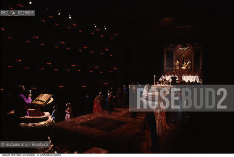 Caption: Nome: ..PASSIONE SECONDO GIOVANNI (JOHANNES-PASSION)..Descrizione: ..OPERA LIRICA / JOHANN SEBASTIAN BACH / GRAN TEATRO LA FENICE VENEZIA..Credit: ..Graziano Arici/Rosebud2/..Costo: ..A..Nazione: ..ITALIA..Città: ..VENEZIA..Data: ..1985..La cessione dei diritti di questa immagine si intende per quanto di nostra competenza. Non comprende invece le eventuali spese  relative a diritti che potranno essere richiesti dagli Enti o persone fisiche cui appartengono eventualmente i soggetti  ripresi. Tali costi, ove necessari, e l’espletamento di qualsivoglia pratica di richiesta di concessione del permesso di pubblicazione sono esclusivamente a carico e a cura del soggetto acquirente di questa immagine...La cessione dei diritti di questa immagine si intende per quanto di nostra competenza. Non comprende invece le eventuali spese  relative a diritti che potranno essere richiesti dagli Enti o persone fisiche cui appartengono eventualmente i soggetti  ripresi. Tali costi, ove necessari, e l’espletamento di qualsivoglia pratica di richiesta di concessione del permesso di pubblicazione sono esclusivamente a carico e a cura del soggetto acquirente di questa immagine.