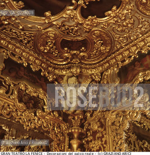 Nome: ..GRAN TEATRO LA FENICE..Descrizione: ..DECORAZIONI DEL PALCO REALE / VENEZIA..Credit: ..Graziano Arici/Rosebud2/..Costo: ..A..Nazione: ..ITALIA..Città: ..VENEZIA..Data: ..1985 ca...