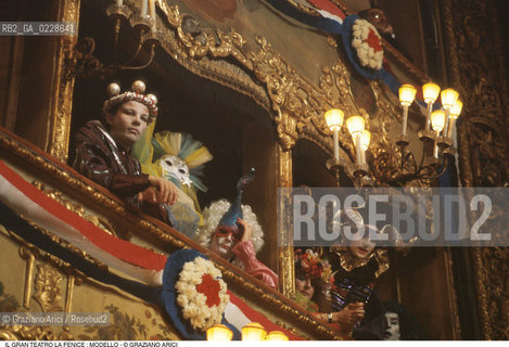 Caption: Nome: ..GRAN TEATRO LA FENICE..Descrizione: ..PALCHI FESTA DI CARNEVALE / VENEZIA..Credit: ..Graziano Arici/Rosebud2/..Costo: ..A..Nazione: ..ITALIA..Città: ..VENEZIA..Data: ..1985 ca.