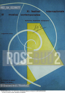 Nome:..XI FESTIVAL INTERNAZIONALE DI MUSICA CONTEMPORANEA ..Descrizione:..BIENNALE MUSICA / COPERTINA DEL PROGRAMMA DEL 1948..Credit:..ARCHIVIO STORICO DEL TEATRO LA FENICE/..Costo:..A..Nazione:..ITALIA..Città:..VENEZIA..Data:..1990....La cessione dei diritti di questa immagine si intende per quanto di nostra competenza. Non comprende invece le eventuali spese  relative a diritti che potranno essere richiesti dagli Enti o persone fisiche cui appartengono eventualmente i soggetti  ripresi. Tali costi, ove necessari, e l’espletamento di qualsivoglia pratica di richiesta di concessione del permesso di pubblicazione sono esclusivamente a carico e a cura del soggetto acquirente di questa immagine.